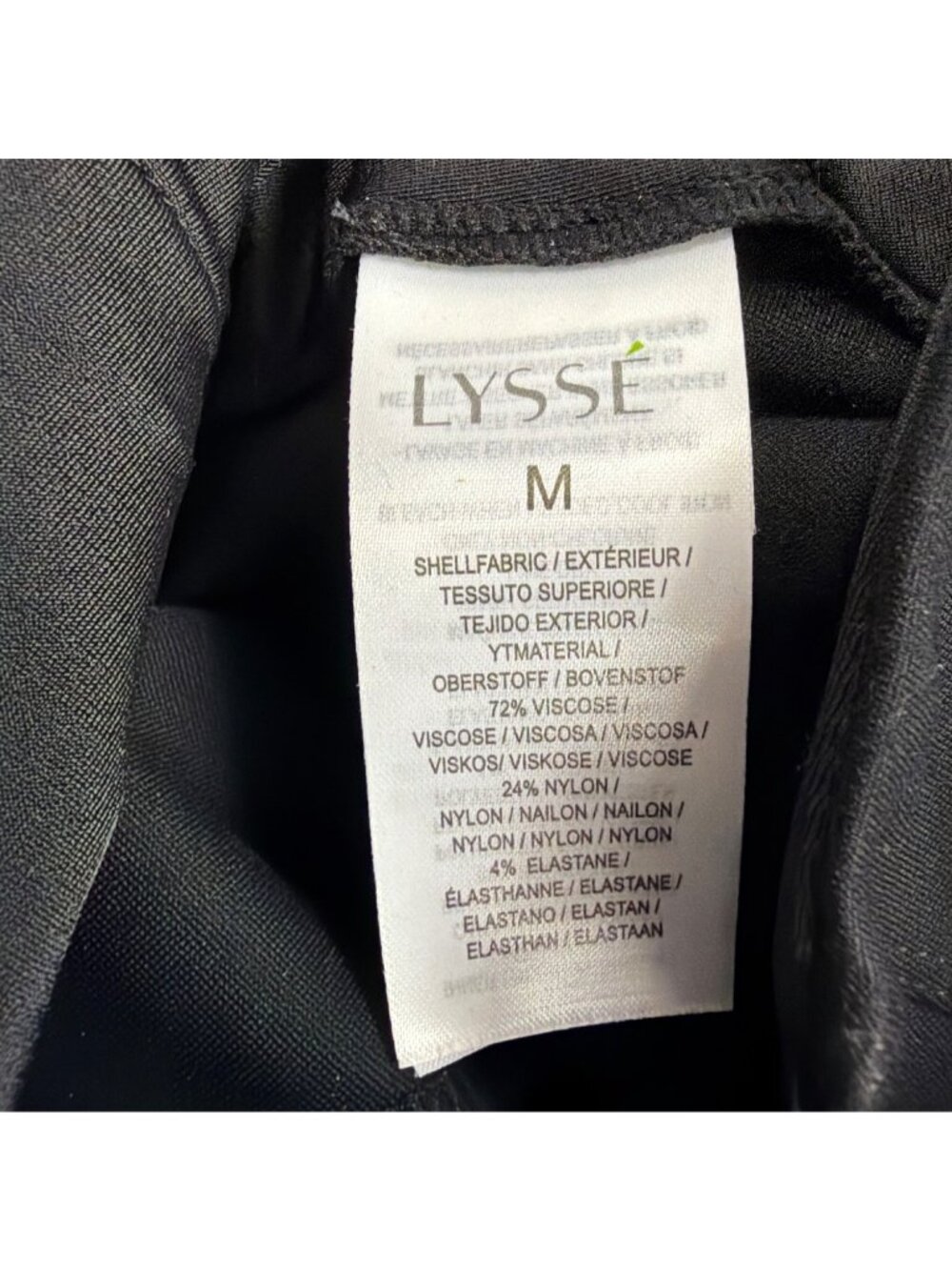 Lysse Womens Black High-Waist Stretch Slimming Leggings Size M image 6